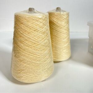 Cream Yarn Cones 100% Cotton
